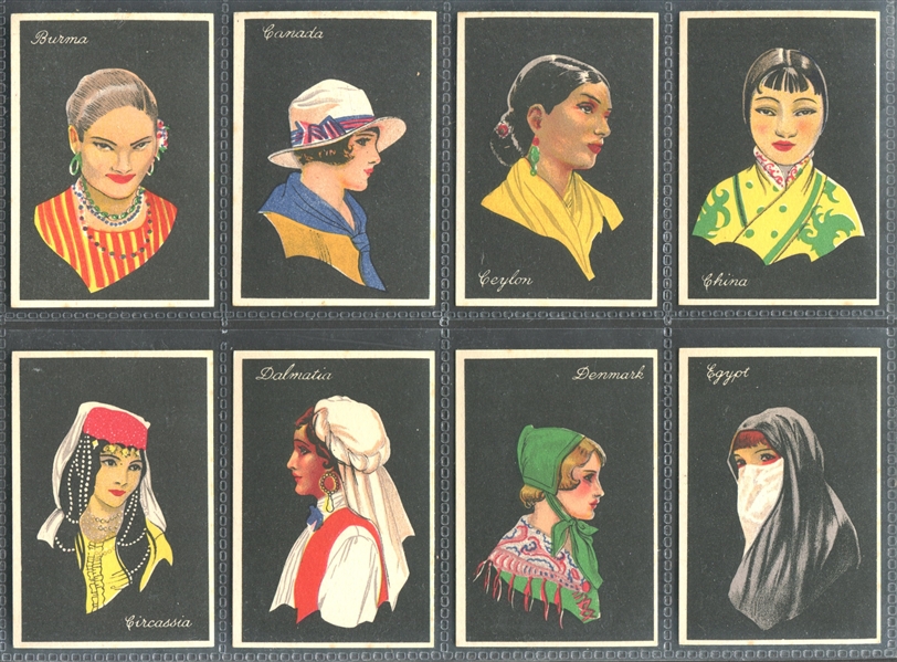 1929 Major Drapkin Girls of Many Lands Complete Set of (50) Cards