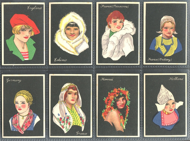 1929 Major Drapkin Girls of Many Lands Complete Set of (50) Cards