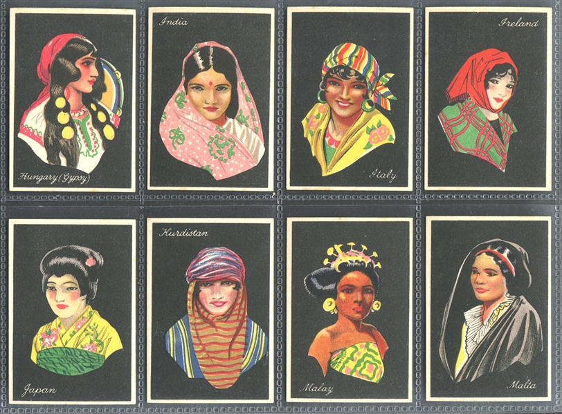 1929 Major Drapkin Girls of Many Lands Complete Set of (50) Cards