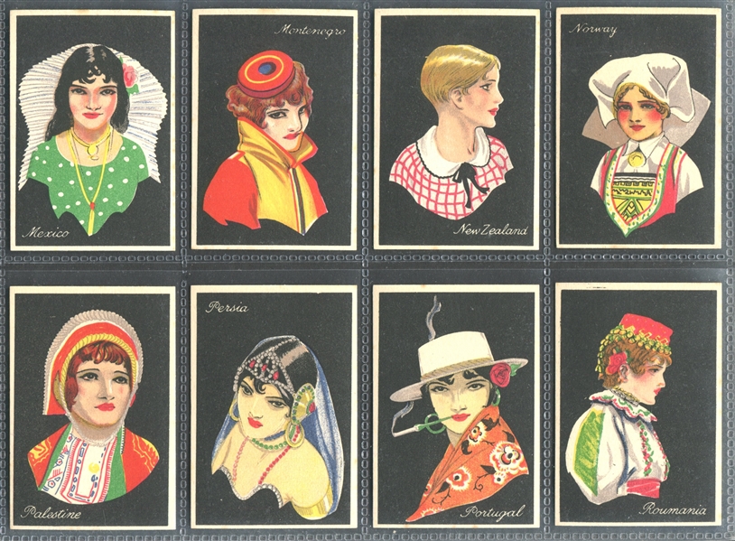 1929 Major Drapkin Girls of Many Lands Complete Set of (50) Cards