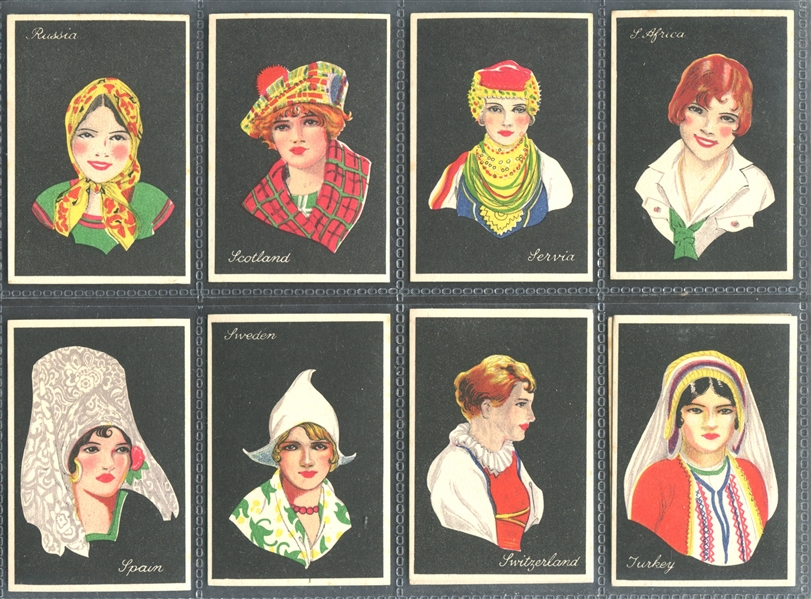 1929 Major Drapkin Girls of Many Lands Complete Set of (50) Cards