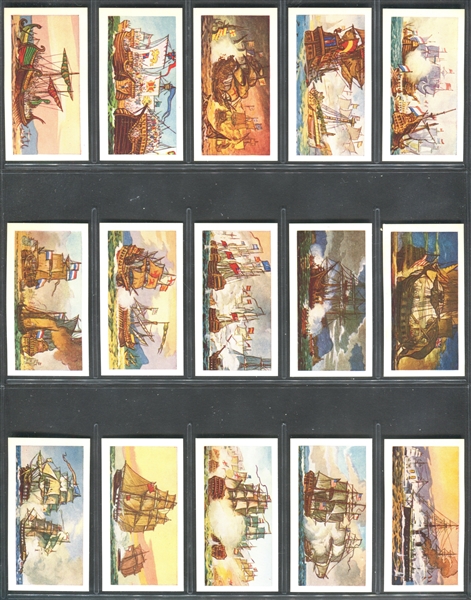 1971 Glengettie Tea Naval Battles Complet Set of (25) Cards