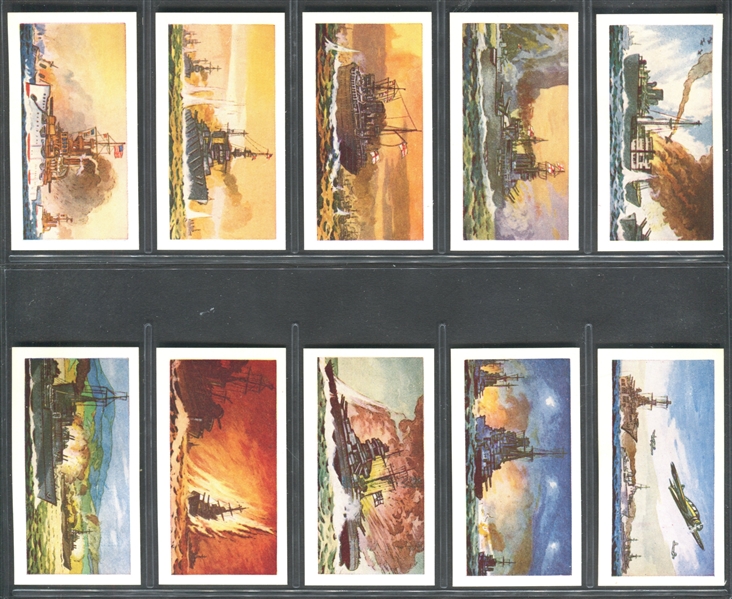 1971 Glengettie Tea Naval Battles Complet Set of (25) Cards