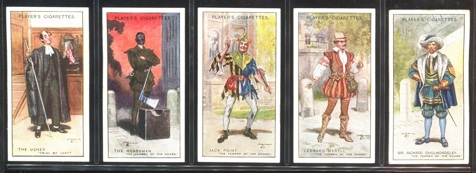 1927 John Player Gilbert and Sullivan (2nd Series) Complete Set of (50) Cards