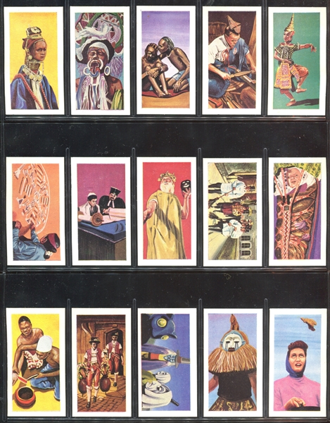 1962 Reddings Tea Strange Customs of the World Complete Set of (25) Cards