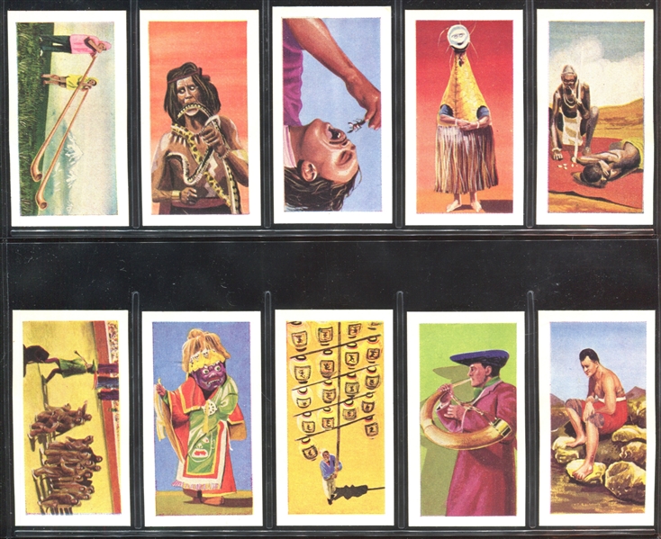 1962 Reddings Tea Strange Customs of the World Complete Set of (25) Cards