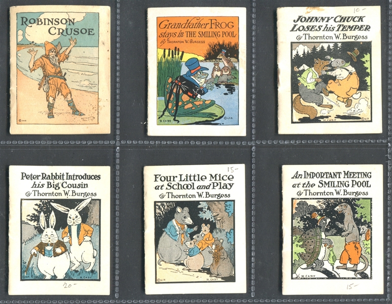 Fantastic Lot of (10) Miniature Nursery Rhyme Booklets - Cracker Jack, Bread and Others