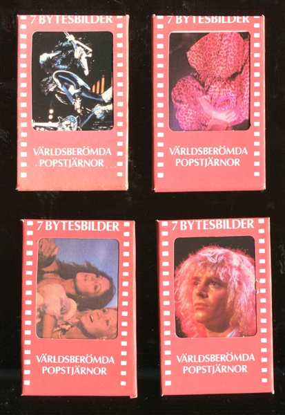 1970's Swedish Pop Stars Unopened Pack Lot of (4) With Kiss