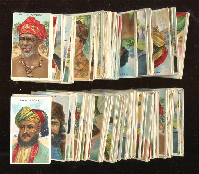 T113 Mixed Back Types of Nations Lot of Approximately (175) Cards