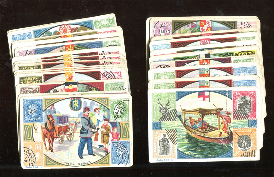 H630 Mail in Foreign Lands Lot of (25) Cards from F. Widlar Company