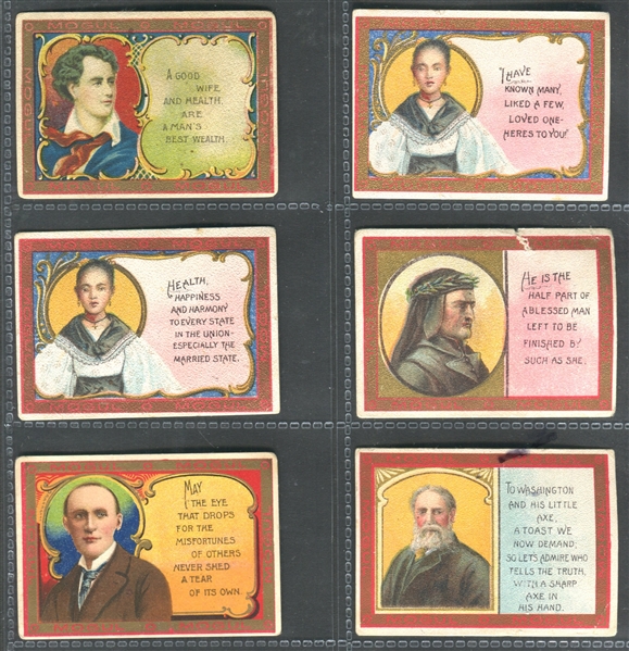 T112 Mogul Cigarettes Toast Series Lot of (14) Cards