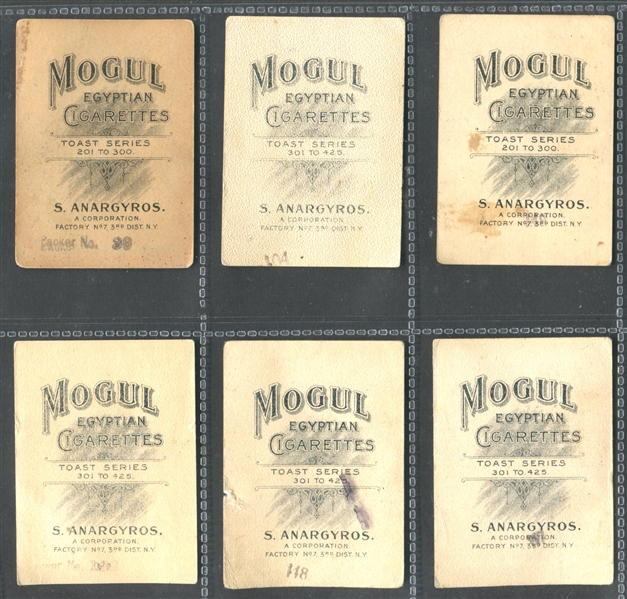 T112 Mogul Cigarettes Toast Series Lot of (14) Cards