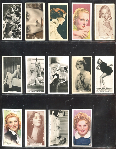 Mixed European Film Stars Lot of (42) Cards