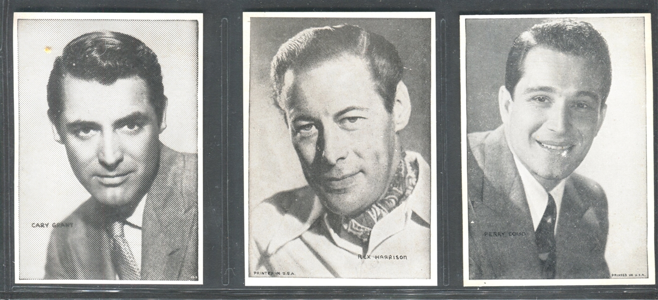 Anonymous Black and White Movie Star Group of (7) Cards