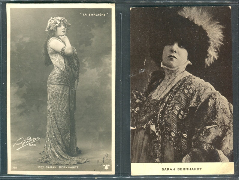 Fantastic lot of (7) Sarah Bernhardt Cards and Postcards