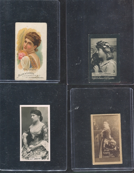 Fantastic Lilly Langtree Lot of (6) Cards and Cabinet Photos