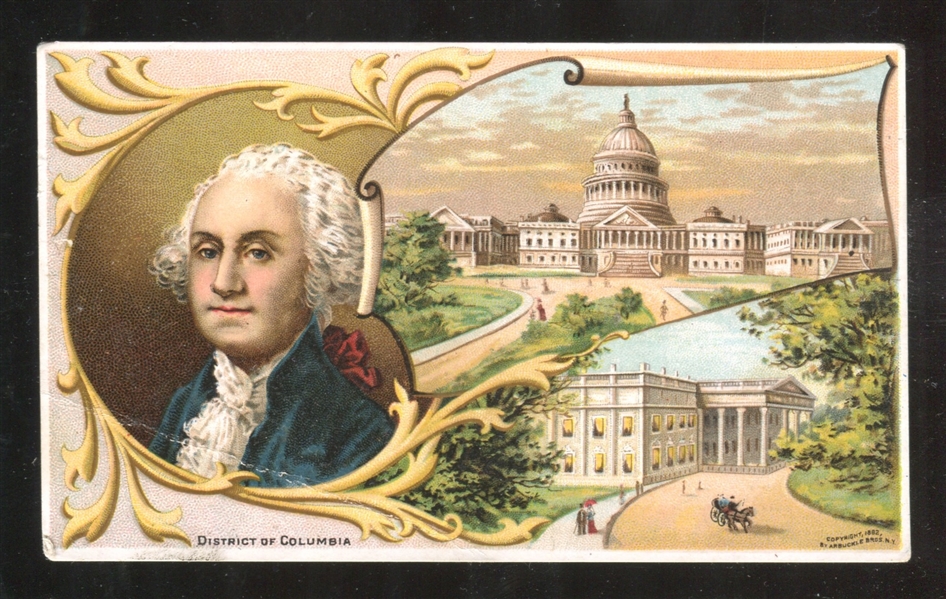 K5 Arbuckle Coffee Pictorial History of U.S. #40 District of Columbia (George Washington Pictured)