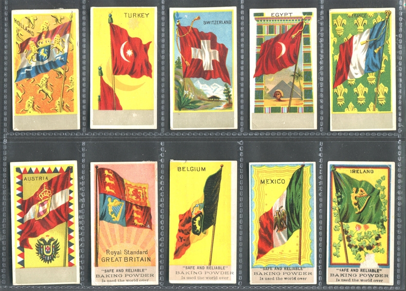 H628 Flags of All Nations Lot of (10) Different