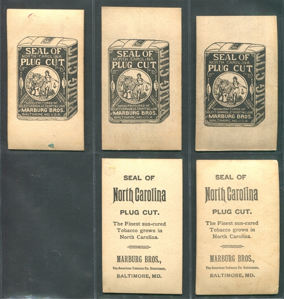 N420 Marburg Seal of North Carolina Lot of (5) Cards