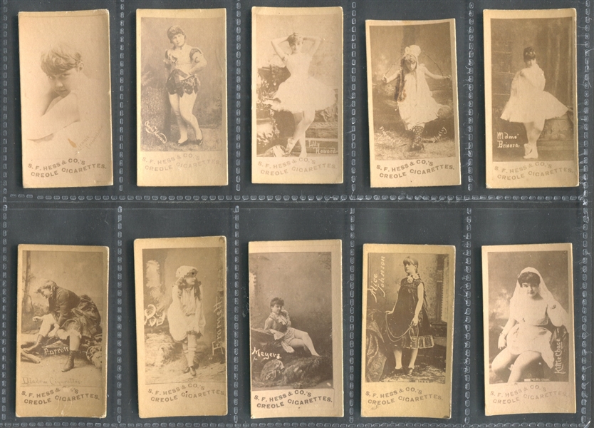 N330 S. F. Hess Actresses Lot of (16) Cards