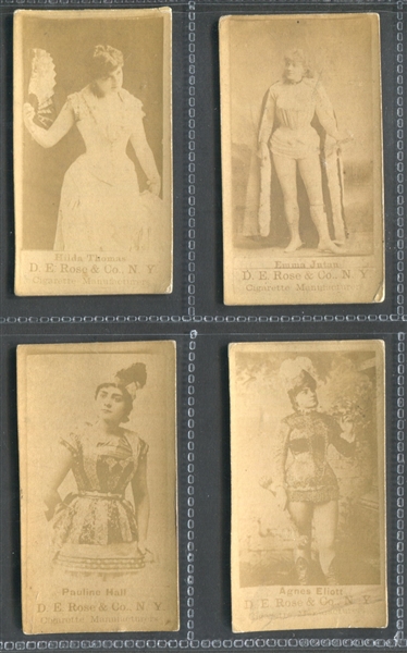 N449-2 D. E. Rose Actresses Lot of (4) Cards