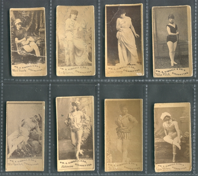 N203 Kimball Actresses Lot of (8) Cards