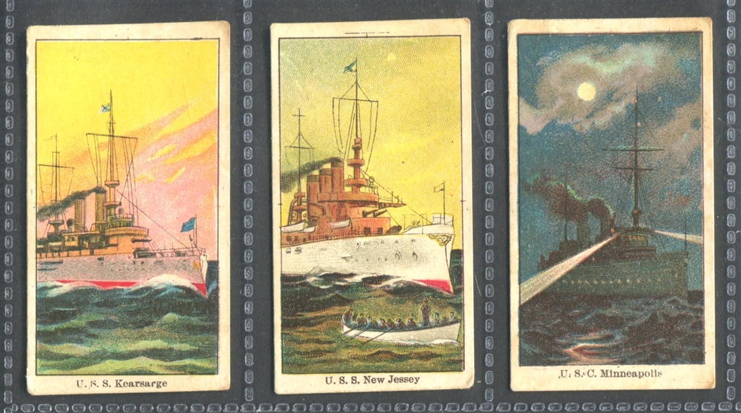 E8 American Caramel Battleships Lot of (3) Different 