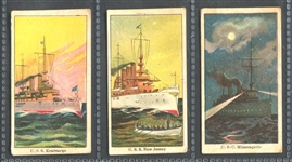 E8 American Caramel Battleships Lot of (3) Different 