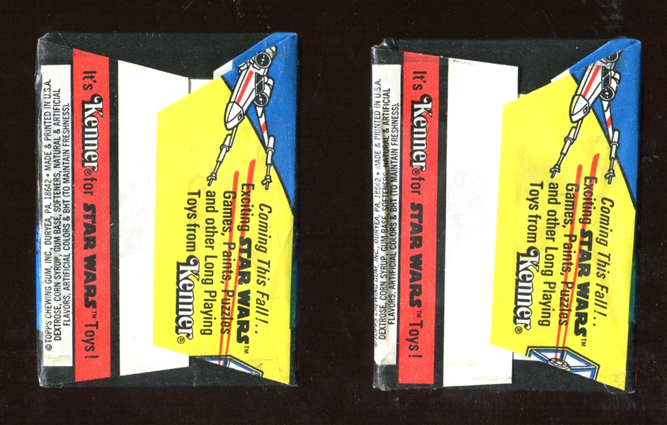 1977 Topps Star Wars Series I Lot of (2) Wax Packages