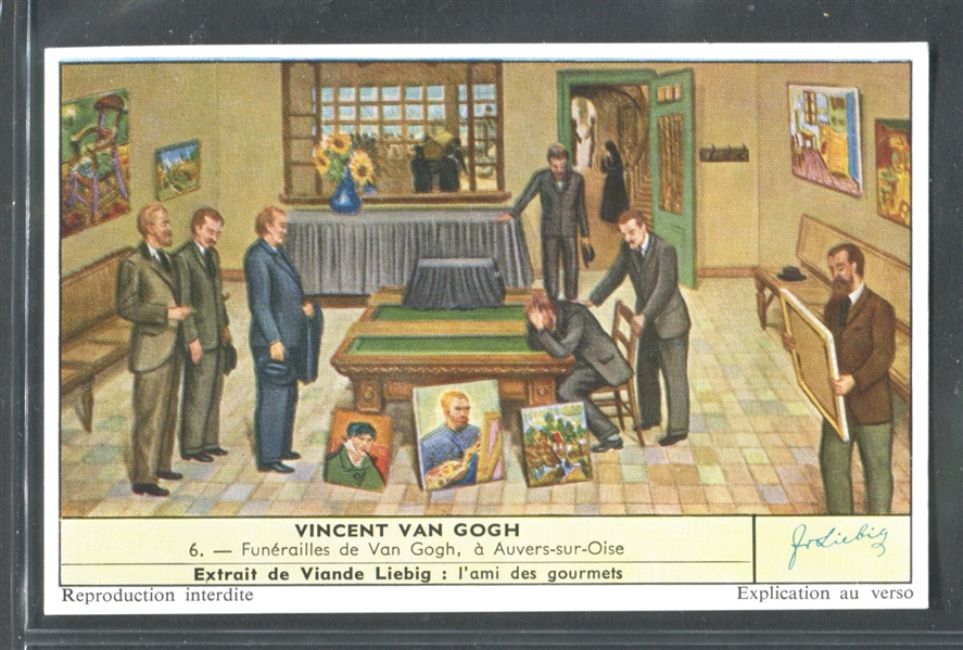 1959 Liebig Series 1724 Vincent Van Gogh Set of (6) with SGC5.5 Subject