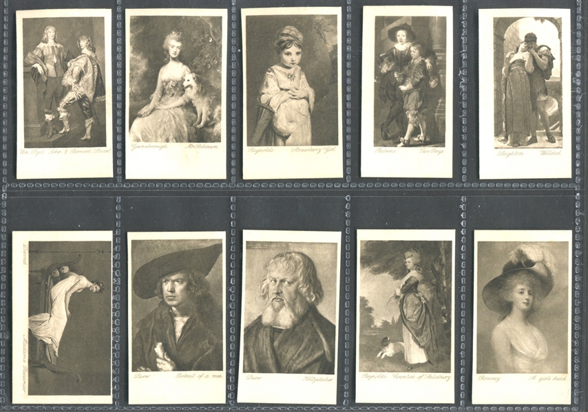 1910 Will's Art Photogravures Complete Set of (50) With SGC Mona Lisa, Rembrandt