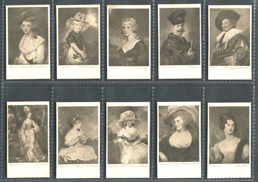 1910 Will's Art Photogravures Complete Set of (50) With SGC Mona Lisa, Rembrandt