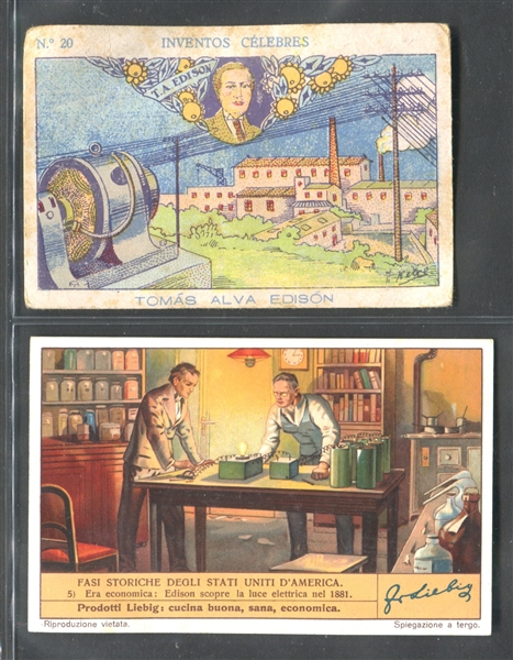 Mixed Thomas Edison Lot of (6) Cards 