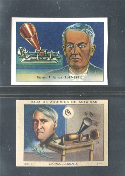 Mixed Thomas Edison Lot of (6) Cards 