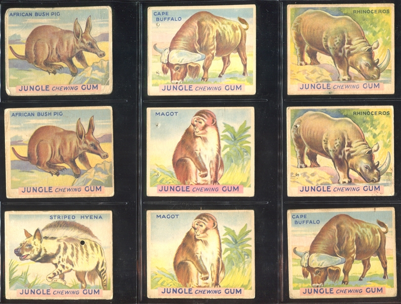 R78 Goudey Jungle Gum Lot of (53) Cards