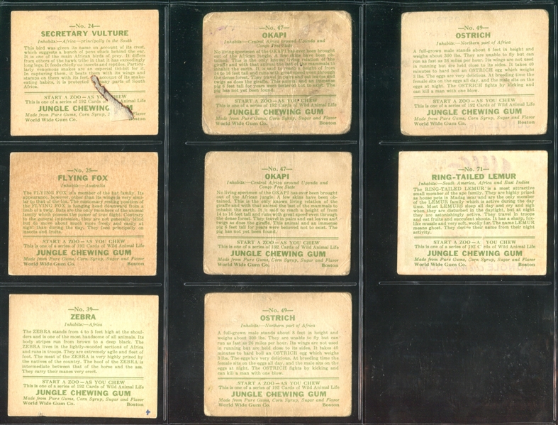 R78 Goudey Jungle Gum Lot of (53) Cards