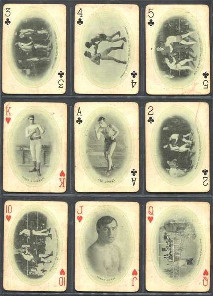 Early James Jeffries Boxing Card Set of (53) Cards