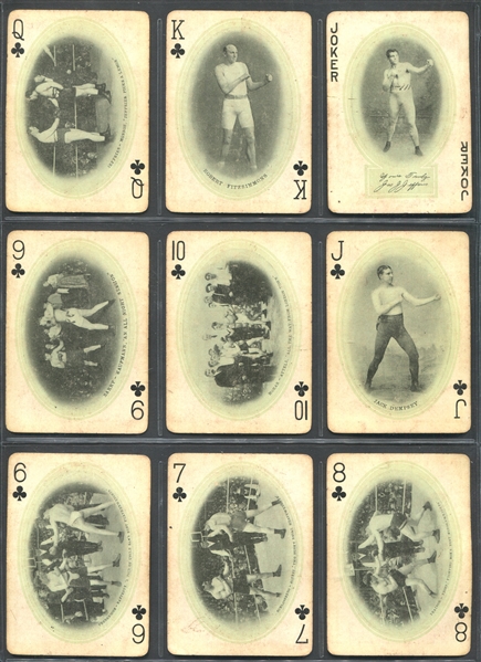 Early James Jeffries Boxing Card Set of (53) Cards