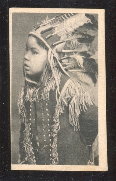 T116 Telonette Cigarettes Views and Art Studies #103 American Indian Child