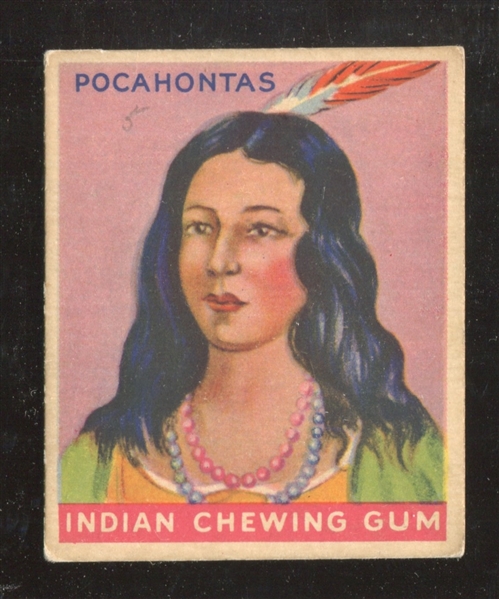 R73 Goudey Indian Gum #33 Pocahantas