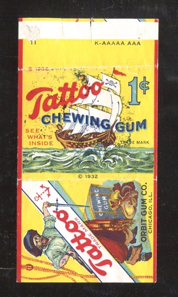 R308-1 Orbit Gum Tattoo Chewing Gum #3 Sailing Craft