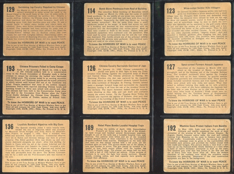 R69 Gum Inc Horrors of War Lot of (22) Cards