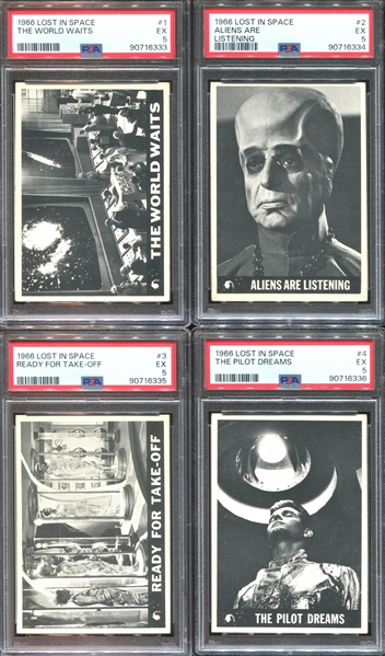 1966 Topps Lost in Space Complete (55) Card Set Completely PSA-Graded