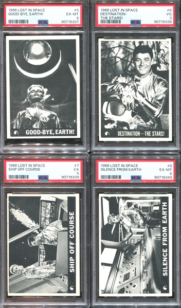 1966 Topps Lost in Space Complete (55) Card Set Completely PSA-Graded