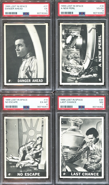 1966 Topps Lost in Space Complete (55) Card Set Completely PSA-Graded