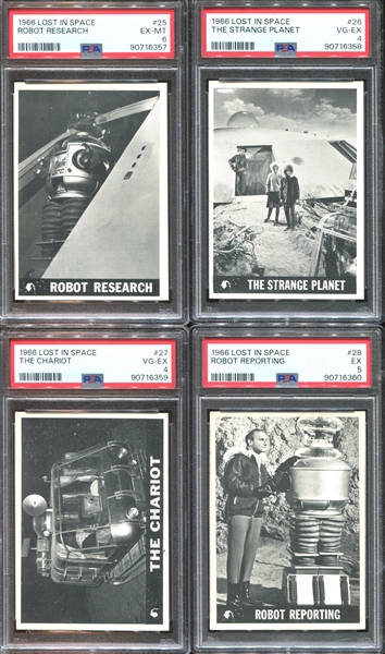 1966 Topps Lost in Space Complete (55) Card Set Completely PSA-Graded