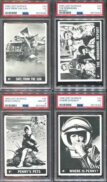 1966 Topps Lost in Space Complete (55) Card Set Completely PSA-Graded