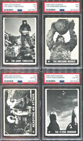 1966 Topps Lost in Space Complete (55) Card Set Completely PSA-Graded