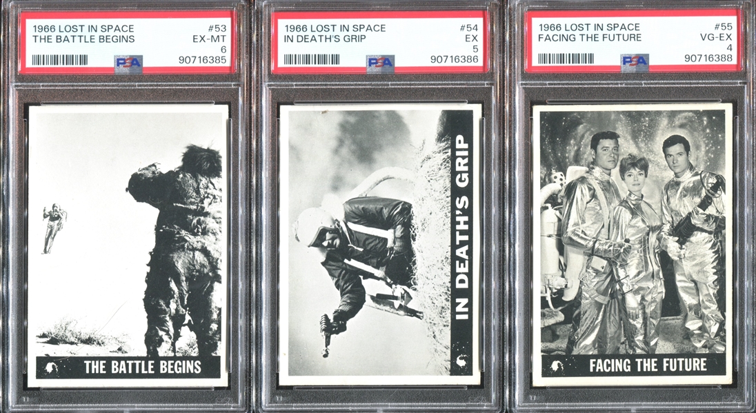 1966 Topps Lost in Space Complete (55) Card Set Completely PSA-Graded