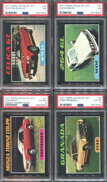 1977 Topps Autos of '77 Lot of (17) Cards and (16) Stickers PSA-Graded